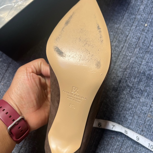 Banana Republic Suede stiletto/pumps -Chestnut -8.5-No box - Picture 7 of 11